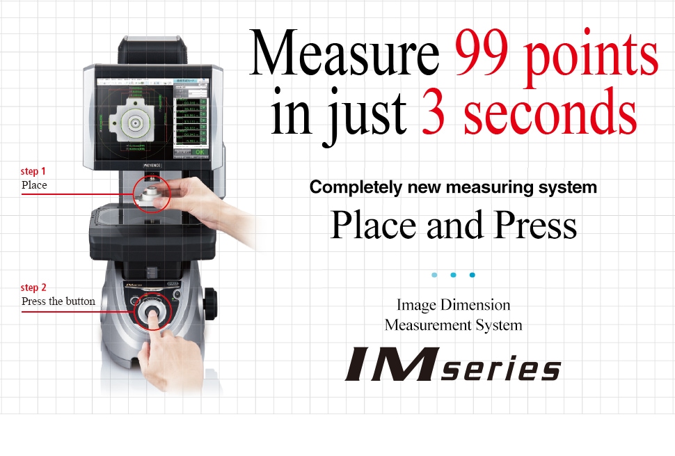 Measure 99 points in just 3 seconds Completely new measuring system