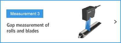 B-B- Measurement 3 Gap measurement of rolls and blades